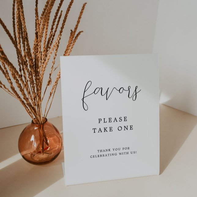 Elegante kalligraphische Gastgeschenke Hochzeiten  Sockelschild (Von Creator hochgeladen)