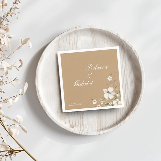 Elegante kalligraphische Hochzeit der Wasserfarben Serviette (Von Creator hochgeladen)