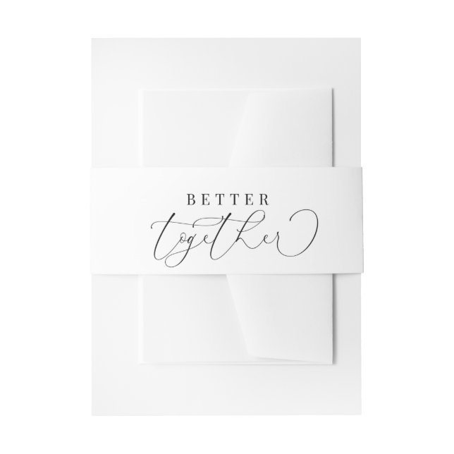 Elegante kalligraphische Hochzeitsfeier Einladungsbanderole (Vorderseite Beispiel)