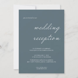 Elegante kalligraphische Script-Hochzeitsempfehlun Einladung