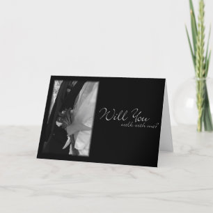 Elegante Karte "Vater, wirst du mit mir gehen"
