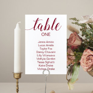 Elegante Karten für Hochzeiten in Burgund