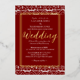 Elegante katholische Einladung zur Hochzeit