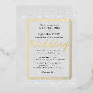 Elegante katholische Einladung zur Hochzeit