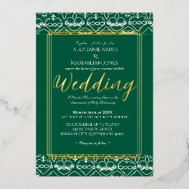 Elegante katholische Einladung zur Hochzeit