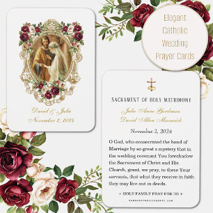 Elegante katholische Hochzeitskarte