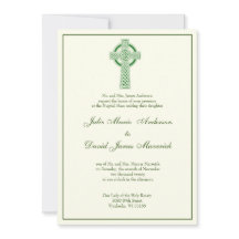 Elegante katholische Irish Celtic Cross Elfenbeinh