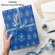 Elegante katholische Jungfrau Mary White Marian Cr