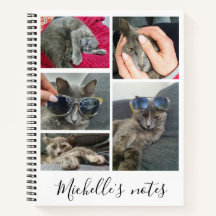 elegante Katze 5 Fotos Collage personalisiert