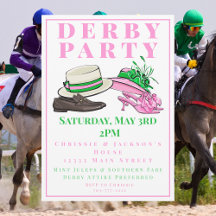 Elegante Kentucky Derby-Party-Hut- und -Absatz-Soi