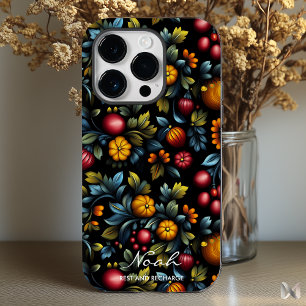 Elegante Khokhloma-Blumen in reichen, lebendigen F Case-Mate iPhone 14 Pro Hülle