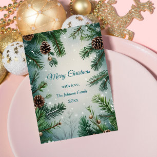 Elegante Kiefern & Zapfen Weihnachten