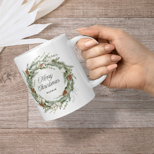 Elegante Kiefernwälder und Grünanlagen Frohe Wei Kaffeetasse