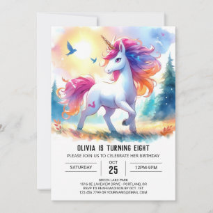 Elegante Kinder Pferd Geburtstag Einladung