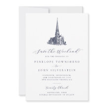 Elegante Kirche Rette die Hochzeit am Wochenende