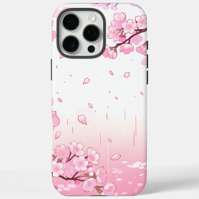 Elegante Kirschblüte iPhone 16 Pro Max Hülle (Rückseite)