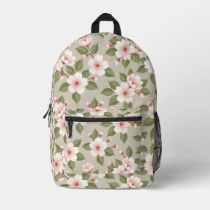 Elegante Kirschblüten nahtloses Muster Bedruckter Rucksack