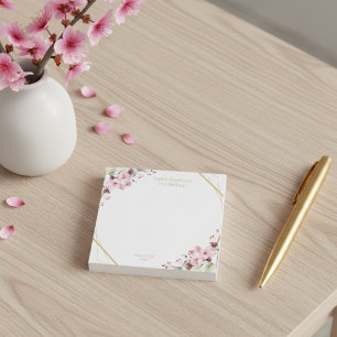 Elegante Kirschblüten-Partygeschenke zum 21. Gebur Post-it Klebezettel