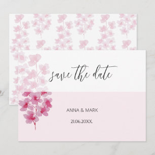 Elegante Kirschblüten Wasserfarben Handgemalt