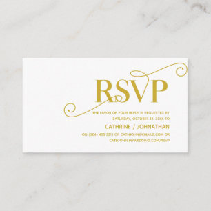 Elegante Klasse, Gold Script, UAWG Response Begleitkarte