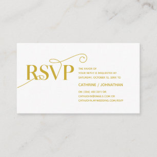 Elegante Klasse, Gold Script, UAWG Response Begleitkarte