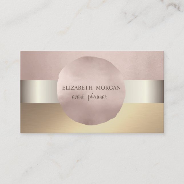 Elegante Klassik modern,Imitate Gold,Rose Gold Visitenkarte (Vorderseite)