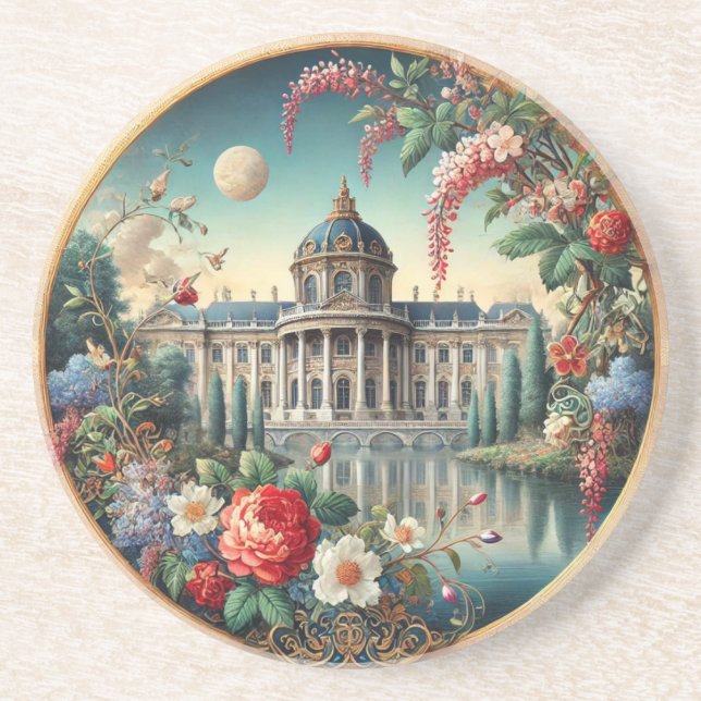 Elegante klassische Ästhetik - Zeitlose Schönheit  Getränkeuntersetzer (Vorne)