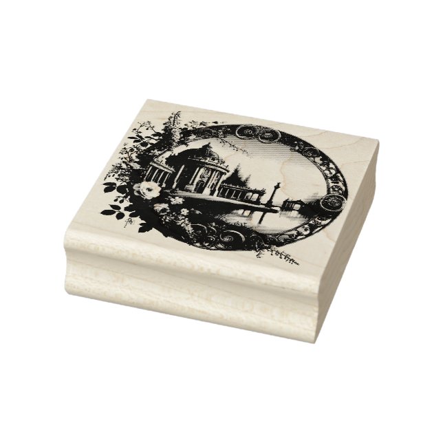 Elegante klassische Ästhetik - Zeitlose Schönheit  Gummistempel (Stempel)