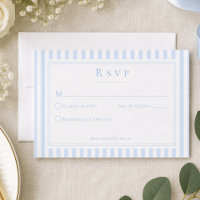 Elegante klassische blaue Streifen-Hochzeit