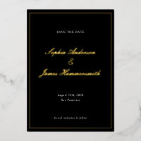Elegante klassische formale Schwarz-Rahmen-Skripte