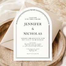 Elegante klassische formale Schwarz-Weiß-Hochzeit