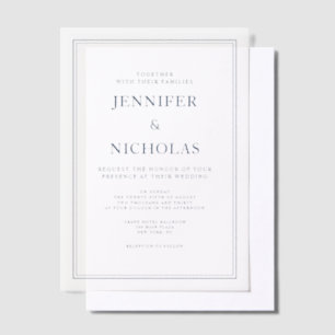 Elegante klassische formelle Navy-Blau-Hochzeit