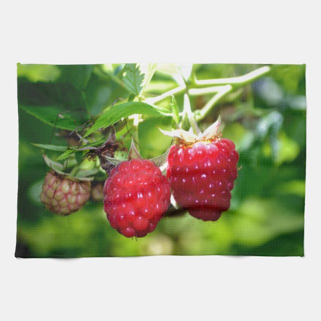 Elegante klassische Himbeeren Küchentuch (Horizontal)