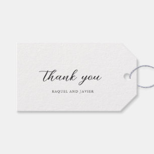 Elegante klassische Hochzeit Geschenkanhänger