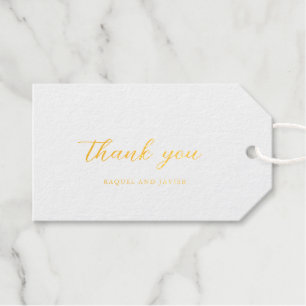 Elegante klassische Hochzeit Geschenkanhänger