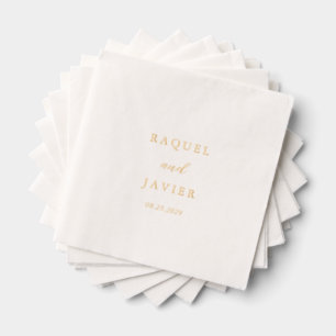 Elegante klassische Hochzeit Servietten Mit Folie