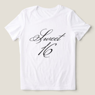 Elegante klassische Kalligrafie Sweet 16 Tri-Blend Shirt