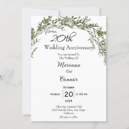 Elegante klassische Landschaft Hochzeitstag Einladung