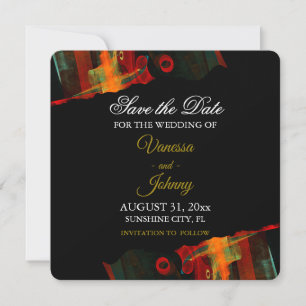 Elegante klassische moderne trendige Muster #903 H Save The Date