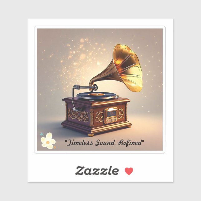 "Elegante klassische Musik" Aufkleber (Blatt)