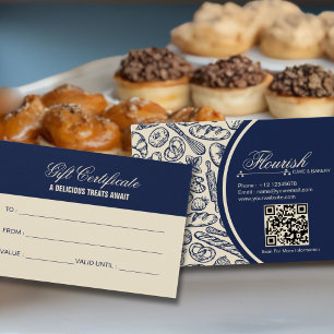 Elegante klassische navyblaue Torte-Bäckerei-Gesch