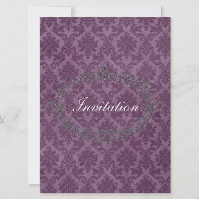 Elegante klassische Personalisierte Hochzeitseinla Einladung (Vorderseite)