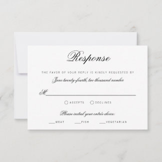 Elegante klassische Schrift Traditionelle Hochzeit Einladung