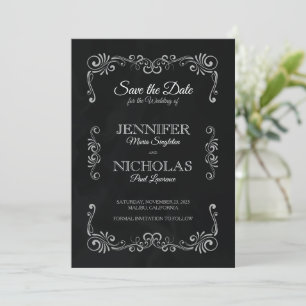 Elegante klassische und vintage formelle Hochzeit Einladung