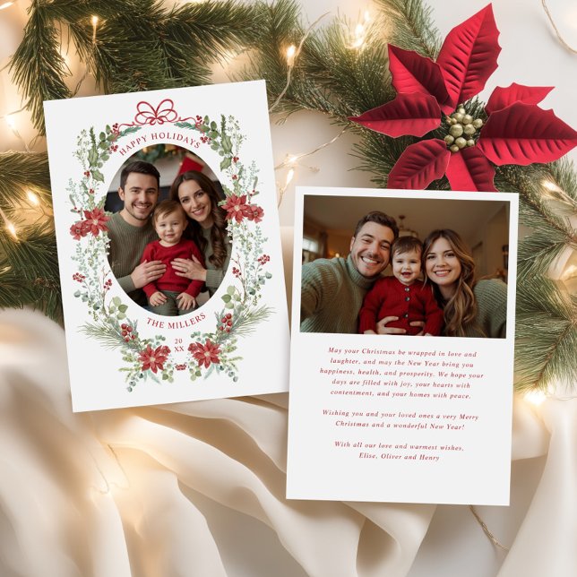 Elegante klassische Winterlandschaft Feiertagskarte (Von Creator hochgeladen)