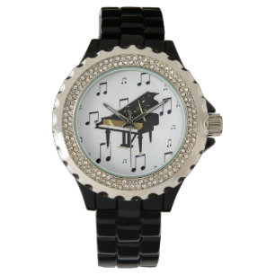 Elegante Klavier-Uhr Armbanduhr