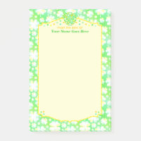 Elegante Kleeblatts Clovers Personalisiert Name Ir