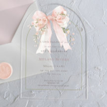 Elegante Kokette Rosa Errötende Rosen Schleife Bab