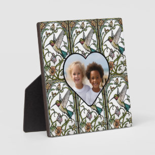Elegante Kolibri-Kunst botanisch Boho Chic Fotoplatte
