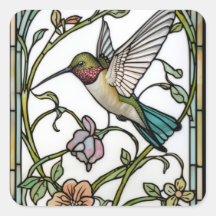 Elegante Kolibri-Kunst botanisch boho chic
